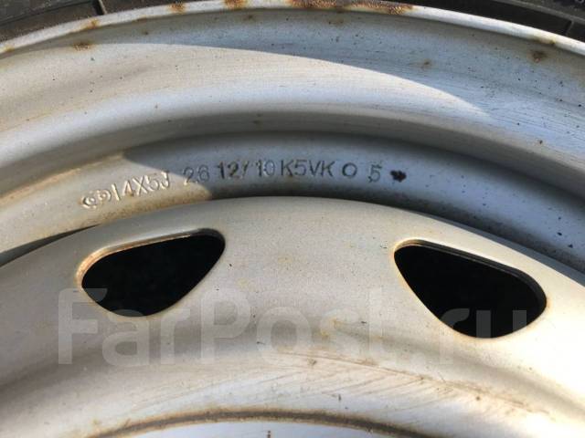 Диски R14, Topy, 14", 1 шт, 4x100, 4x114.3, штампованные, 4 шт, б/у, в ...