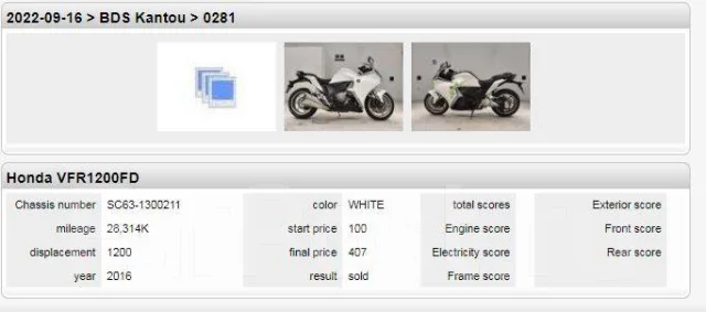Honda VFR1200 2016Г. - Honda VFR 1200F, 2016 - Продажа мотоциклов во ...