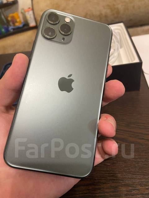 IPhone 11 Pro 256Gb, 5.80", моноблок, зеленый, 3G, 4G LTE, Защищенный ...