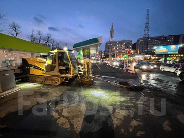 Прокол под воду, бестраншейная прокладка водопровода методом ГНБ в Москве