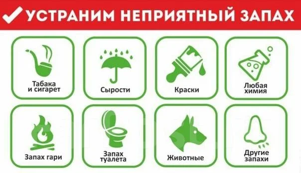 Удаление неприятных запахов, плесени, бактерий Озоном за 1000 руб в ...