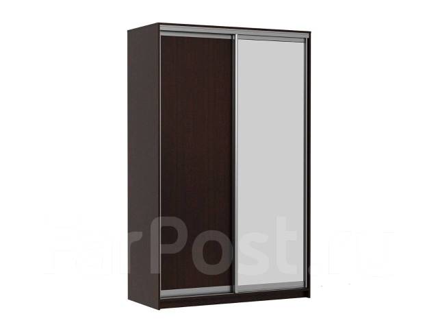 Шкаф-купе 100*62 см "Мираж 10.1" цв. ясень анкор темный (Россия ...