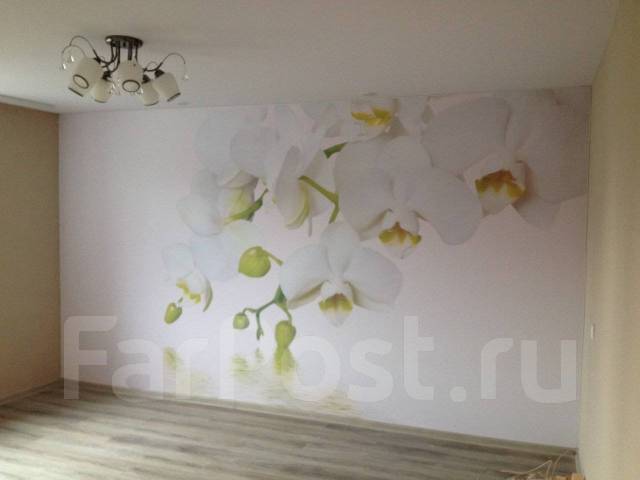 Обои натяжные, натяжные потолки, фотопечать на стенах на пвх пленке во ...