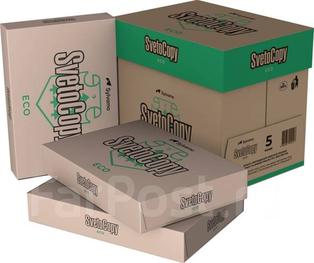 Бумага офисная для принтера А4 «С» класс SvetoCopy ECO 60% CIE 500л 80г ...