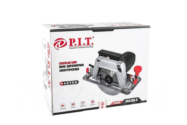 Пила циркулярная PIT PKS200-C Мастер(2000Вт Вт,5500об/мин, диам.200 мм ...