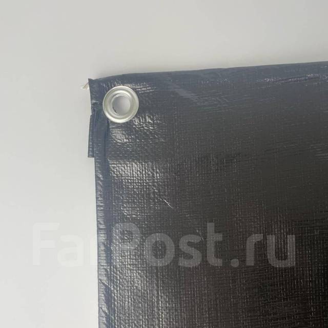 Тент 4x5 ( 20 кв. м. ) очень плотный, черный с люверсами - Палатки и ...