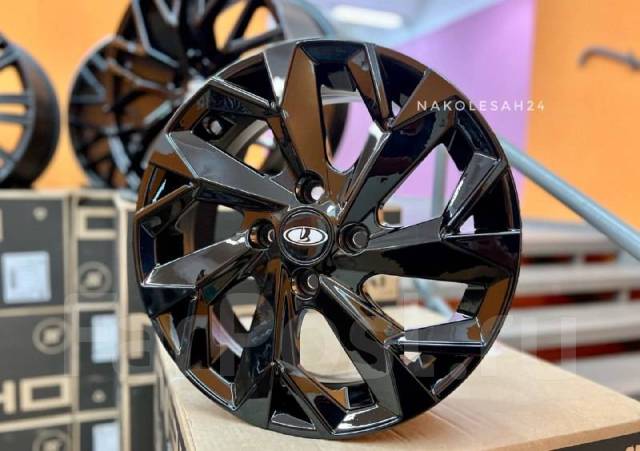 Литые диски Black R15 LADA Vesta/Nissan Almera (Лада Веста/VAZ/ВАЗ ...