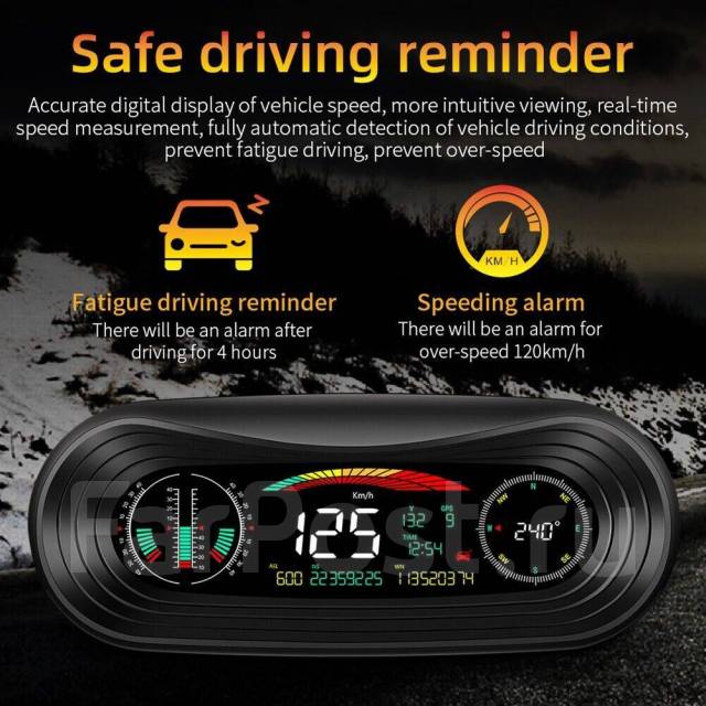 Автомобильный Инклинометр GPS-Спидометр P18 HUD купить во Владивостоке ...