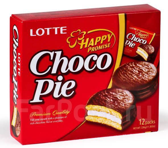Бисквит (печенье) Чокопай Лотте Lotte, в наличии. Цена: 130₽ во ...