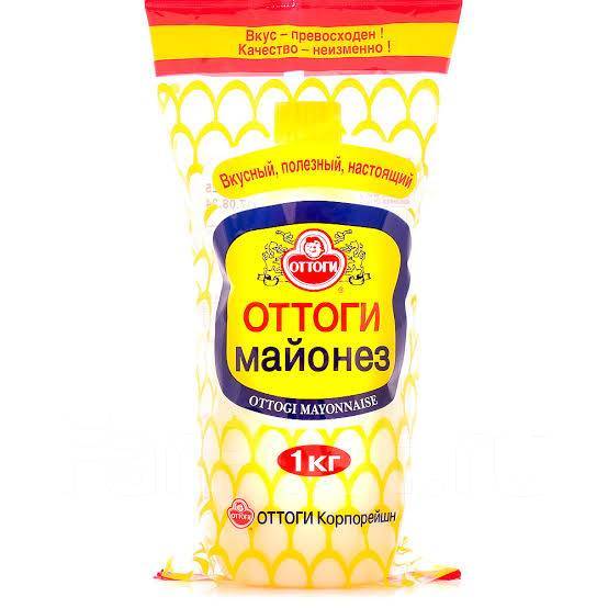 Майонез Золотой Оттоги 1кг Корея, в наличии. Цена: 500₽ во Владивостоке