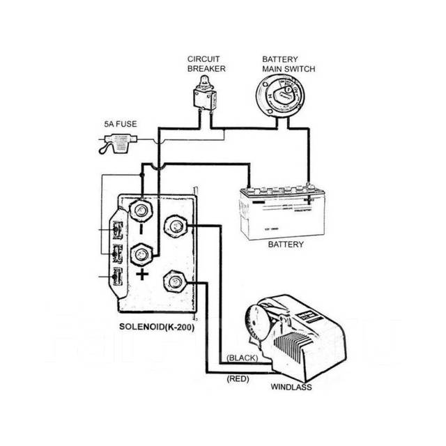 Блок соленоидов South Pacific K-200 65х45х70мм 12В 200А для якорных ...