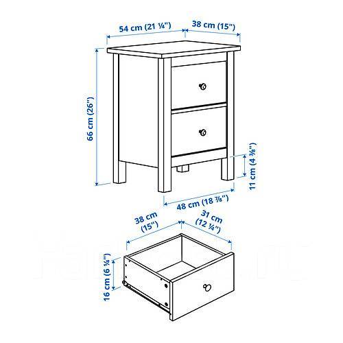 Комод ikea хемнэс 6 ящиков