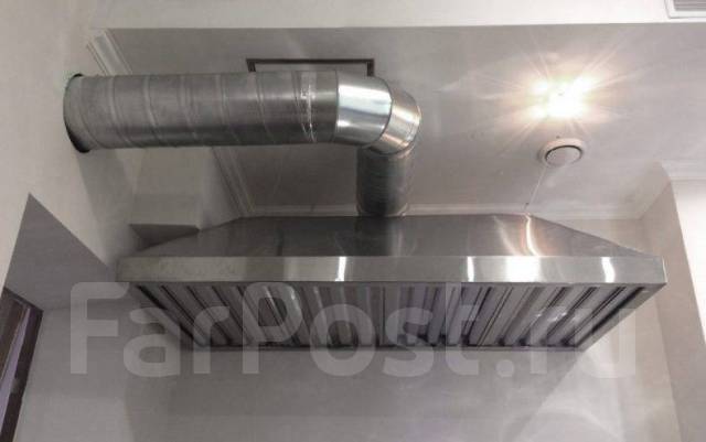 Монтаж и изготовление кухонных зонтов. Фасонные изделия для вентиляции ...