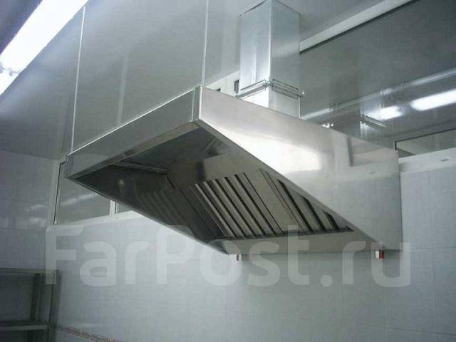 Монтаж и изготовление кухонных зонтов. Фасонные изделия для вентиляции ...
