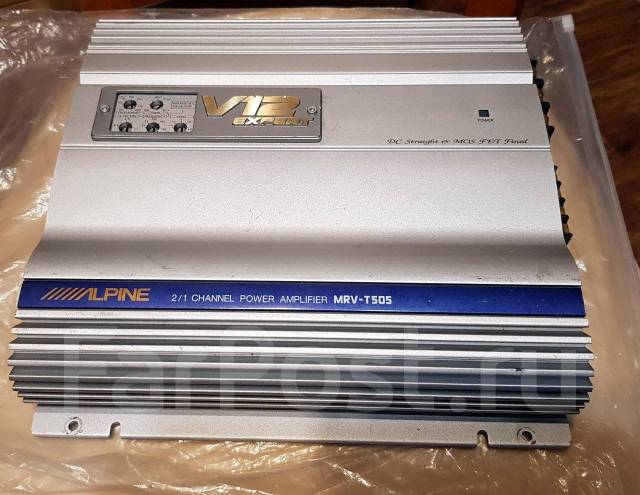 Усилитель Alpine V12 Expert MRV-T505 2/1 channel, 2-канальный, б/у, в ...