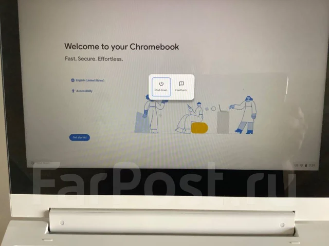 Chromebook. 11", 2,4����, ��� 4 ��, ���� 64���, WiFi: 1, Bluetooth: 1, ����������� �� 10��. ����