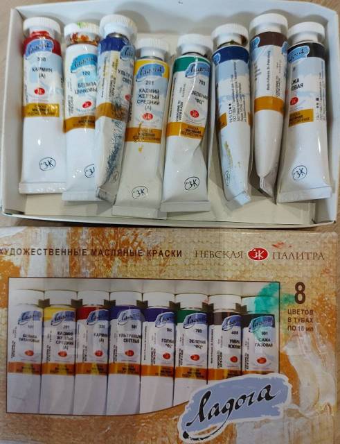 Краски художественные масляные, в наличии. Цена: 200₽ во Владивостоке