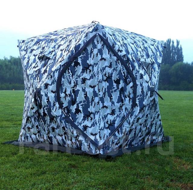 Палатка зимняя 1618A. 180х180 см. Высота 195 см. Камуфляж. Стеганая ...