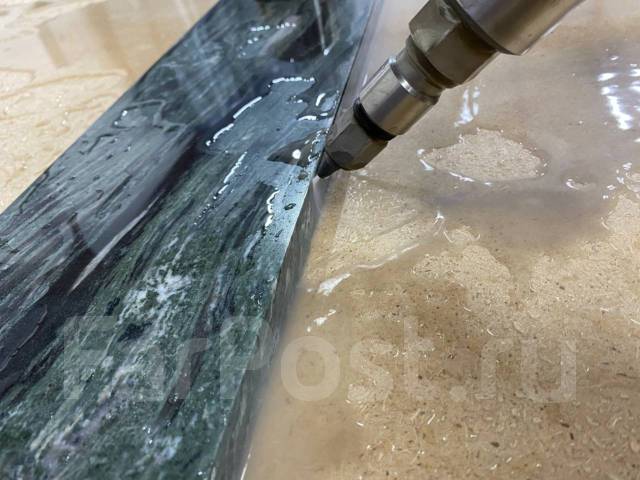 Гидроабразивная резка керамогранита, кафеля, металла, гранита, мрамора ...