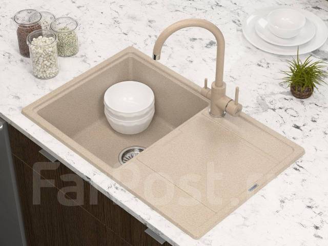 Мойка из камня для кухни Кварц Paulmark Flugen PM217850-QU, под заказ ...