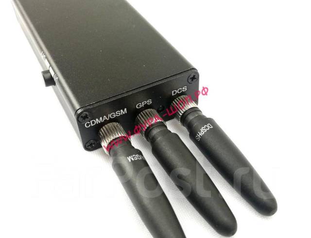 Глушилка Блокиратор сигнала Глонас, GPS, GSM, DCS, PHS с 3-я антеннами ...