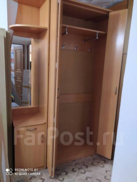 Шкаф 220*140*43, дсп, лдсп, количество дверей: 2, с зеркалом, светлое ...