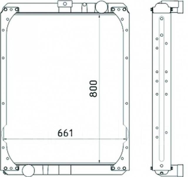 Радиатор камаз 740 схема