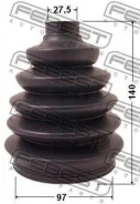 ������� ���� �������� �������� pvc 97x140x27.5 | ����/��� | Febest 2917Pdiiif 2917PDIIIF ����
