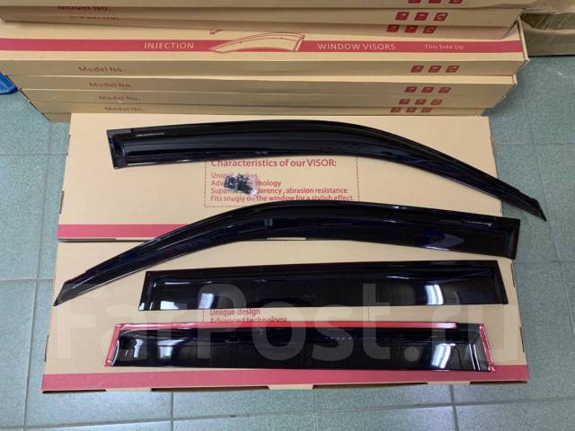 Комплект ветровиков на двери Toyota LAND Cruiser Prado 2009-2022 150 ...