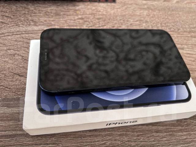 Айфон 12, Apple iPhone 12, 128 гб, 6.10", моноблок, черный, б/у, в ...
