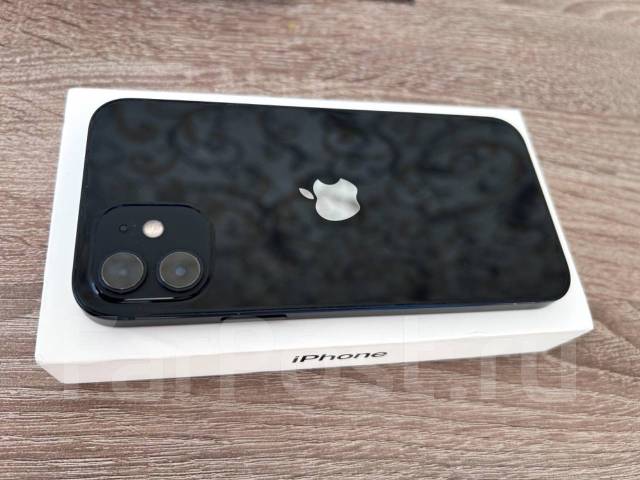 Айфон 12, Apple iPhone 12, 128 гб, 6.10", моноблок, черный, б/у, в ...