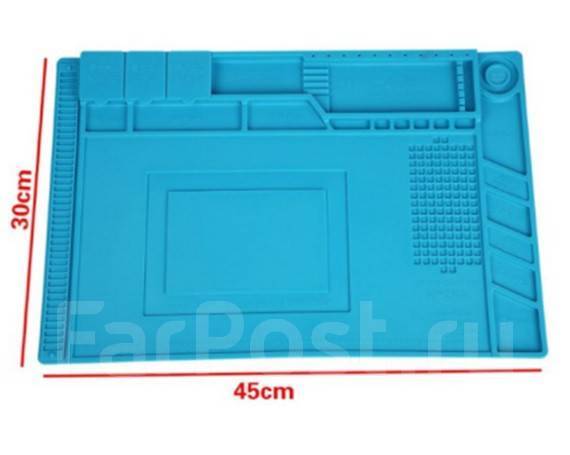 Коврик для радиомонтажных работ 30*45 см S-160 (силиконовый ...