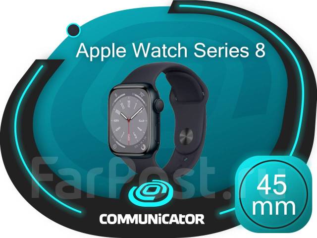Умные часы Apple Watch Series 8 45mm Midnight Sport Band - Умные часы и ...