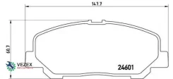 ������� ��������� Toyota Alphard 08-/Estima/Previa 06- �������� Brembo P83099 P83099 ����