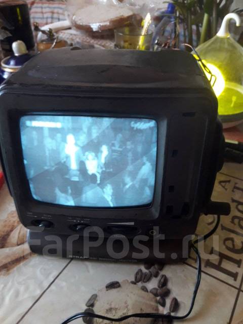 Телевизор 5,5 " диогональ 12 вольт чёрно-белый Strait, CRT (ЭЛТ), б/у ...