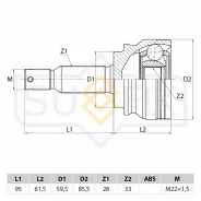 ���� �������� �������� ������ � ����� ��� Mitsubishi Lancer, Mitsubishi ASX 1.8 Sufix ST-1043 ST1043 ����