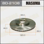 ���� ��������� Masuma front Qashqai+2/ JJ10E 09- (�������� 2 ��), �������� BD2108 ����