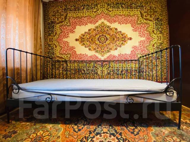 Кровать ИКЕА 95*208 с двумя матрасами, б/у, в наличии. Цена: 16 000₽ во ...