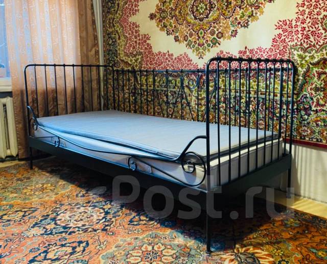 Кровать ИКЕА 95*208 с двумя матрасами, б/у, в наличии. Цена: 16 000₽ во ...