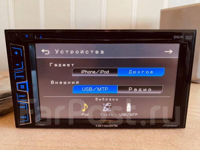 Pioneer Carrozzeria FH-6100DTV USB, MP3 CD/DVD AUX, Phone Русификация ...