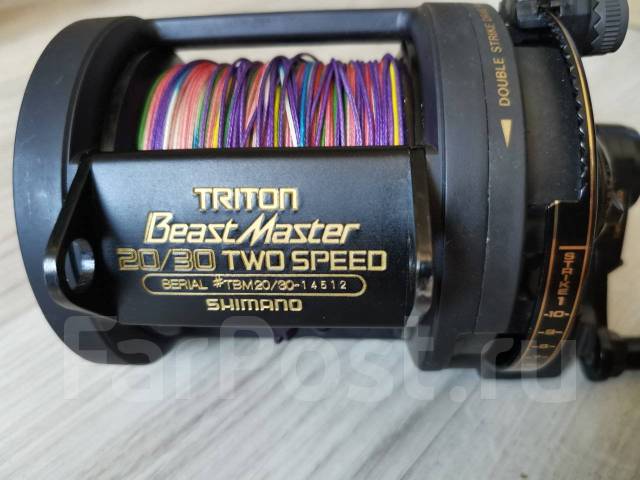 シマノ　TRITON Beast Master 20/30 TWO SPEED CUSTOM BUILT SHIMANO BEASTMASTER 20/30 2-SPEED FISHING REEL