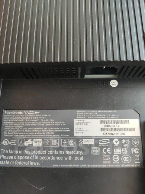 ViewSonic. 22", ���������� �� (LCD, LED, QLED) ����