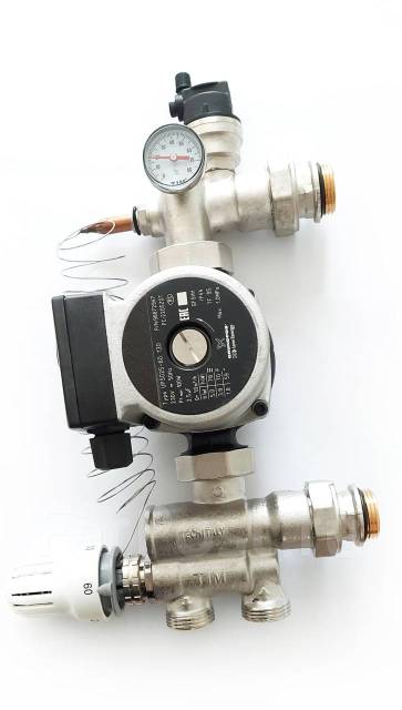 Смесительный узел для TIM JH-1036 с насосом Grundfos 25-60 130, в ...