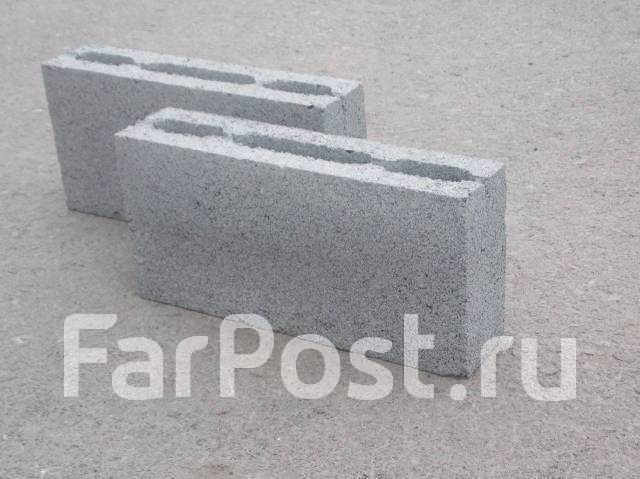 Блок андезито-базальтовый стеновой 188*190*390мм М50 - Бетон, кирпич ...