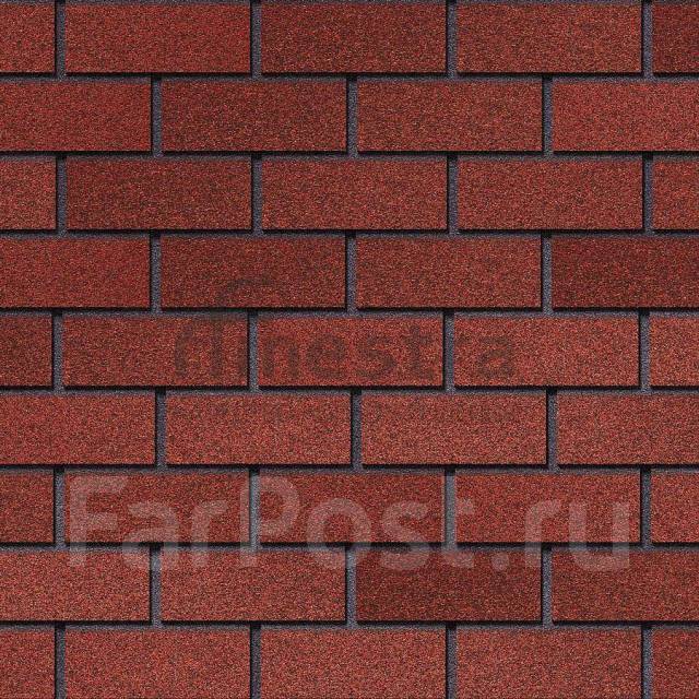 Фасадная битумная плитка Docke Premium Brick 2 м2/уп клубника(), в ...