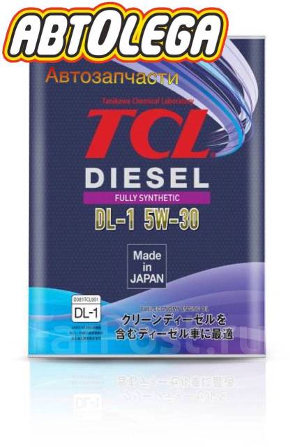 Масло для дизельных двигателей TCL Fully Synth Diesel CF DL-1 5W30 4л ...
