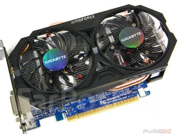 Nvidia Geforce GTX 750 TI Gygabite - Видеокарты во Владивостоке