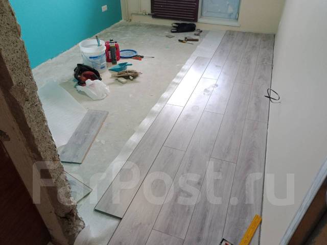 Укладка Ламината, ПВХ. Монтаж плинтуса Дюрополимер, Полиуретан, МДФ ...