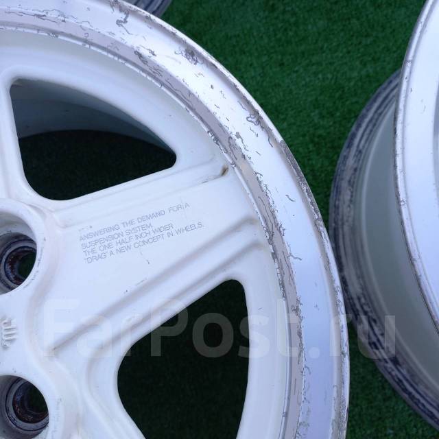 Белые диски Drag! Old School! Japan! R14, PCD 4-100 - Диски во Владивостоке