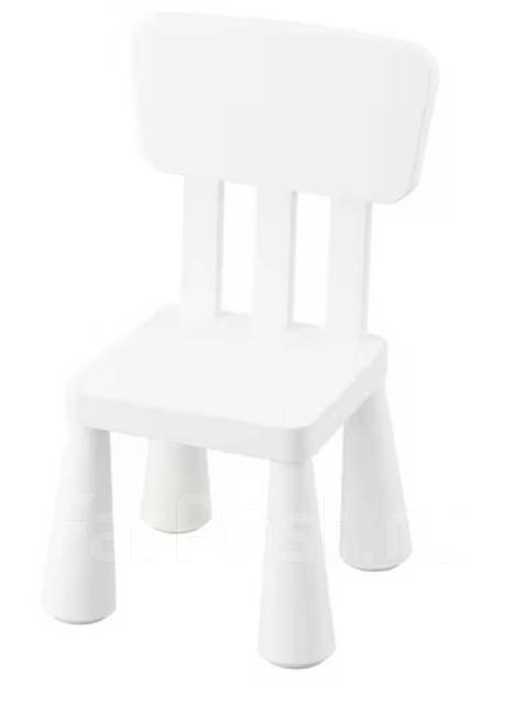 Стул детский ИКЕА маммут белый, зеленый, розовый, голубой, новый, в ...